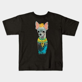 Grey Chihuahua Egyptian Canopic Jar Kids T-Shirt